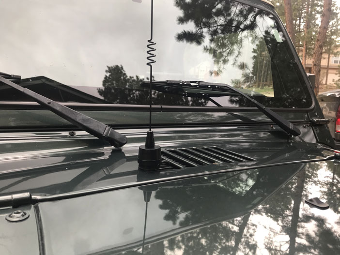 Installation process of Jeep Antenna